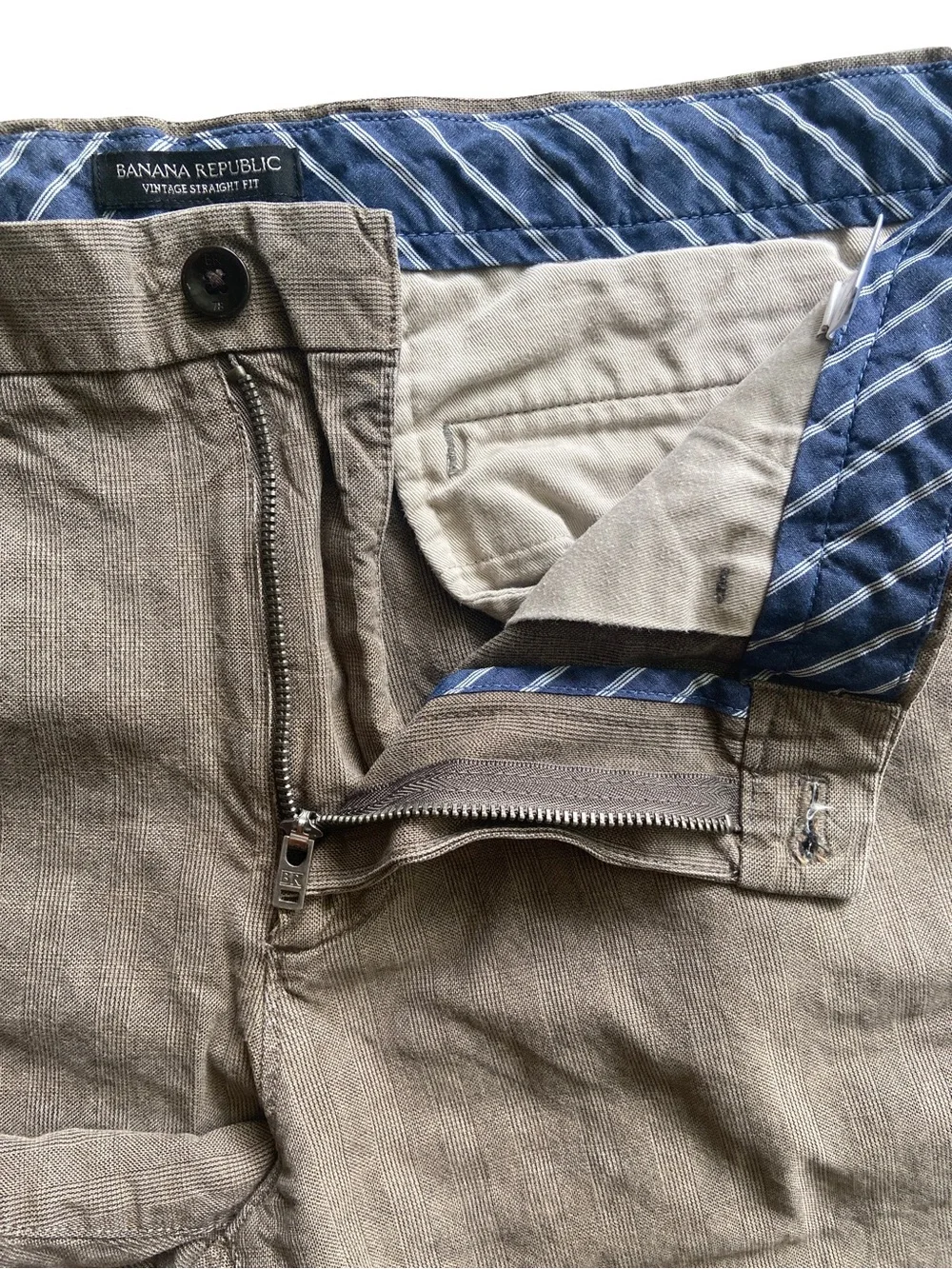 Banana Republic Vintage Straight Fit Chino Pants Men’s 35x30 Gray Brown Twill